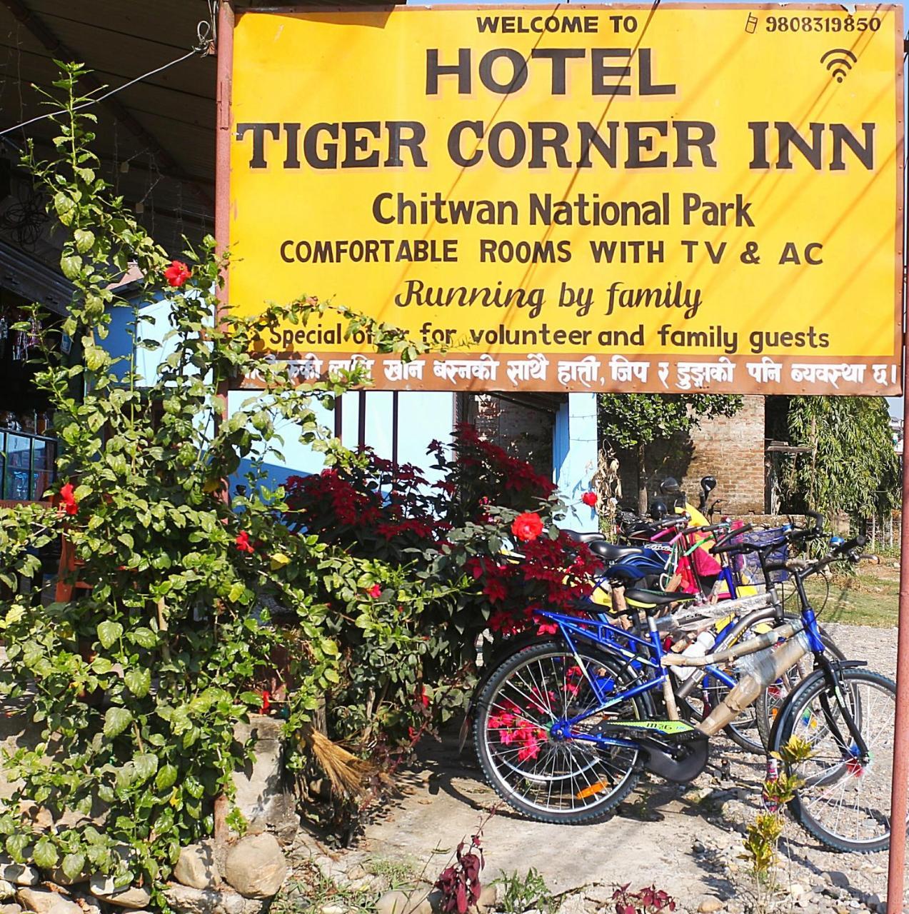 Tiger Corner Inn Homestay Sauraha Exterior foto